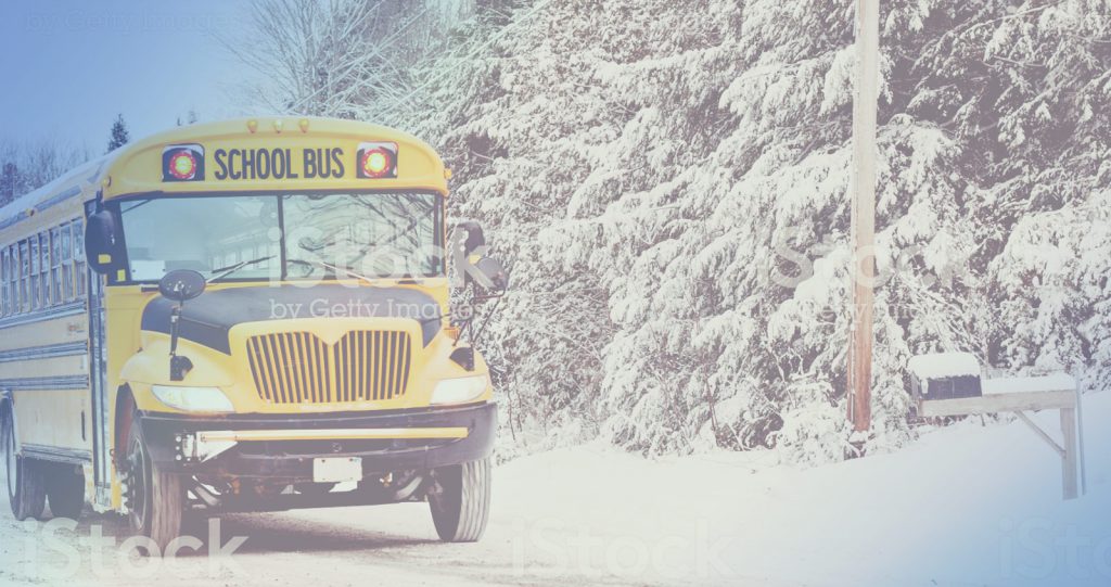 front end of school bus